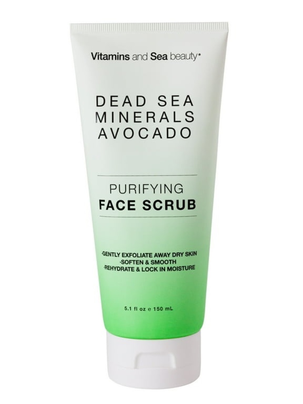 Vitamins and Sea Beauty Purifying Dead Sea Minerals & Avocado Face Scrub,